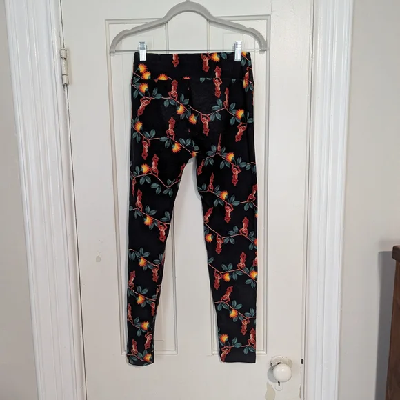 LuLaRoe Multicolor Monkey Print One Size Leggings - Picture 2 of 4